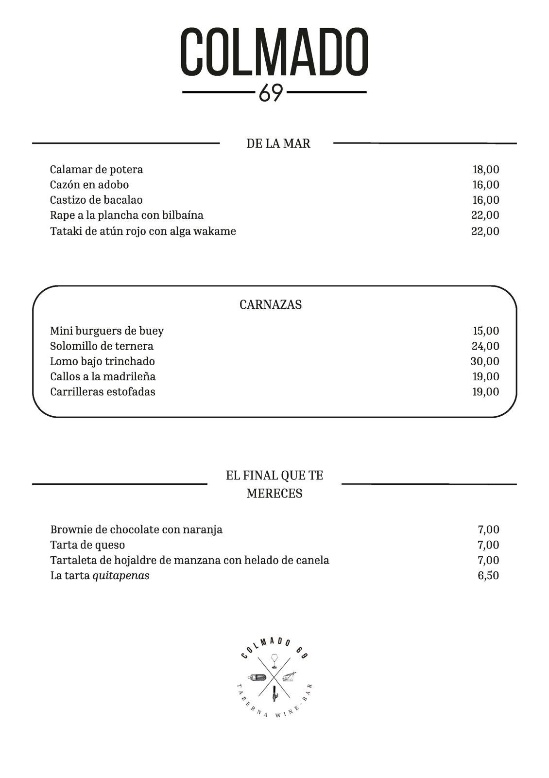 CARA B CARTA COLMADO